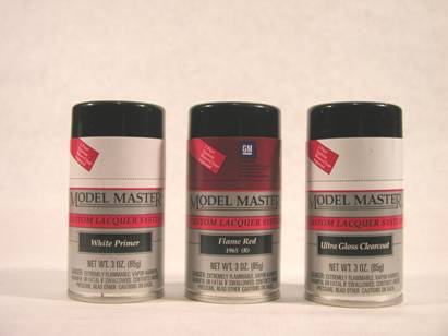 Testors Model Master Auto Lacquer Spray Paint 3 ounces Gloss Chevy