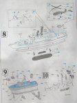 [Page 5, instructions showing final assembly, helicopter assembly and the hydrofoil kit assembly to hull.]