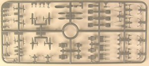 [Sprue X, ex-Skywave weapons set for small warships.]