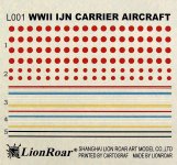 [Decal sheet from Lion Roar LR70003 Late War IJN Carrier Aircraft]