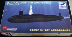 Ballistic Missile Submarine 3D printed model kit 750 mm 1:200 HMS Vanguard S28